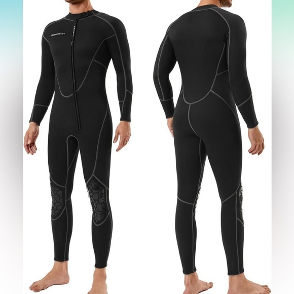 Men's Black Full-Body Swim Wetsuit NWOT - Picture 1 of 1